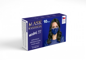 FASHION obličejová maska (modrá) ; cena za 1 balení (bal/10ks)