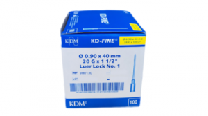 Jehla injekční KDM 20G 0,9x40mm žlutá (100ks/bal)