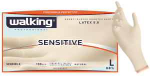 Rukavice Sensitive, latexové, bílé velikost L 