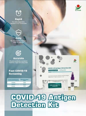 Souprava pro detekci antigenu COVID-19 koloidní zlato (25 testů v soupravě) Výtěr z přední části nosu
