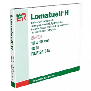 Tyl mastný LOMATUELL H sterilní á 1 ks, 10x10 cm (10 ks)