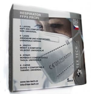 Zdravotnický ochranný respirátor FFP3 Profi CZ ; cena za 1 balení (bal/2ks) 